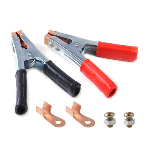 crocodile clamps for jump leads.